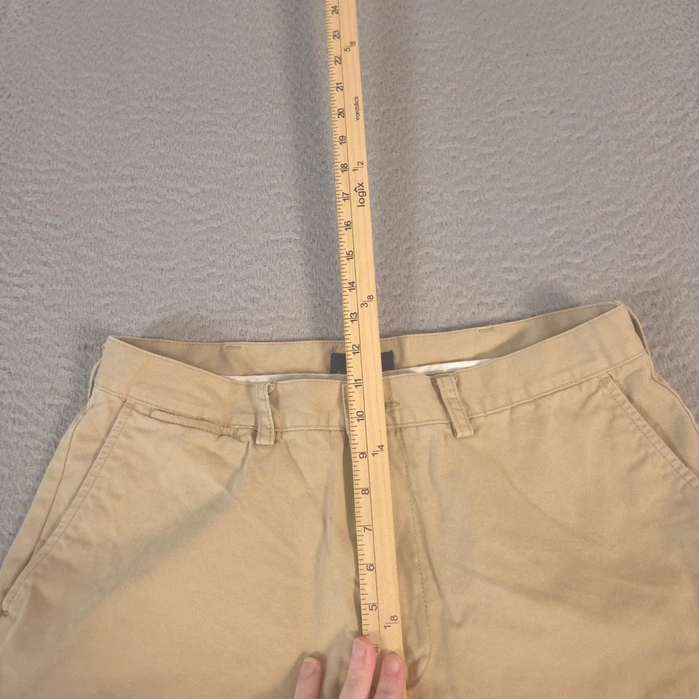 Polo Ralph Lauren Shorts Mens 34 Tan Chino Cotton Twill Flat Front Khaki Pockets